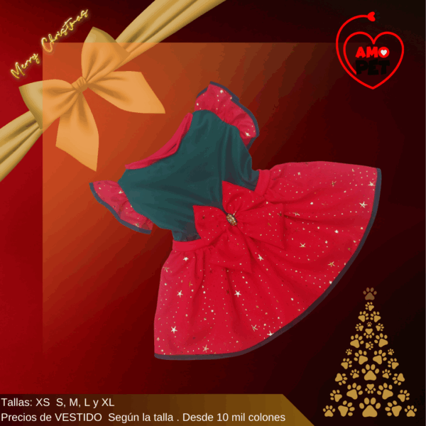 Vestidos Navideños para perritos y gatitos - Image 2